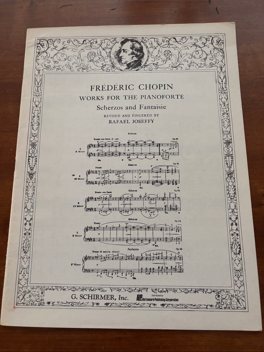 Frédéric Chopin Works for the Pianoforte Sheet Music